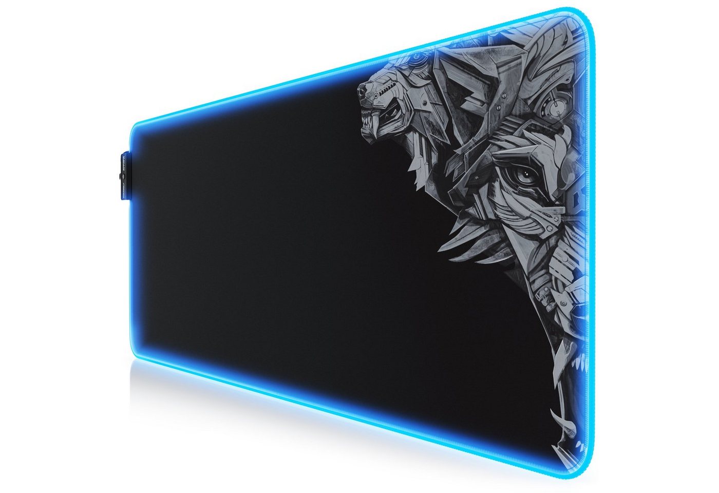 Titanwolf Gaming Mauspad RGB Mousepad 800 x 300 x 3 mm, LED Multi Color XL Tischunterlage, rutschfest, abwaschbar, Geschwindigkeit & Präzision, Titanwolf Titanwolf Gaming Mauspad RGB Mousepad 800 x 300 x 3 mm, LED Multi Color XL Tischunterlage, rutschfest, abwaschbar, Geschwindigkeit & Präzision, Titanwolf von Titanwolf