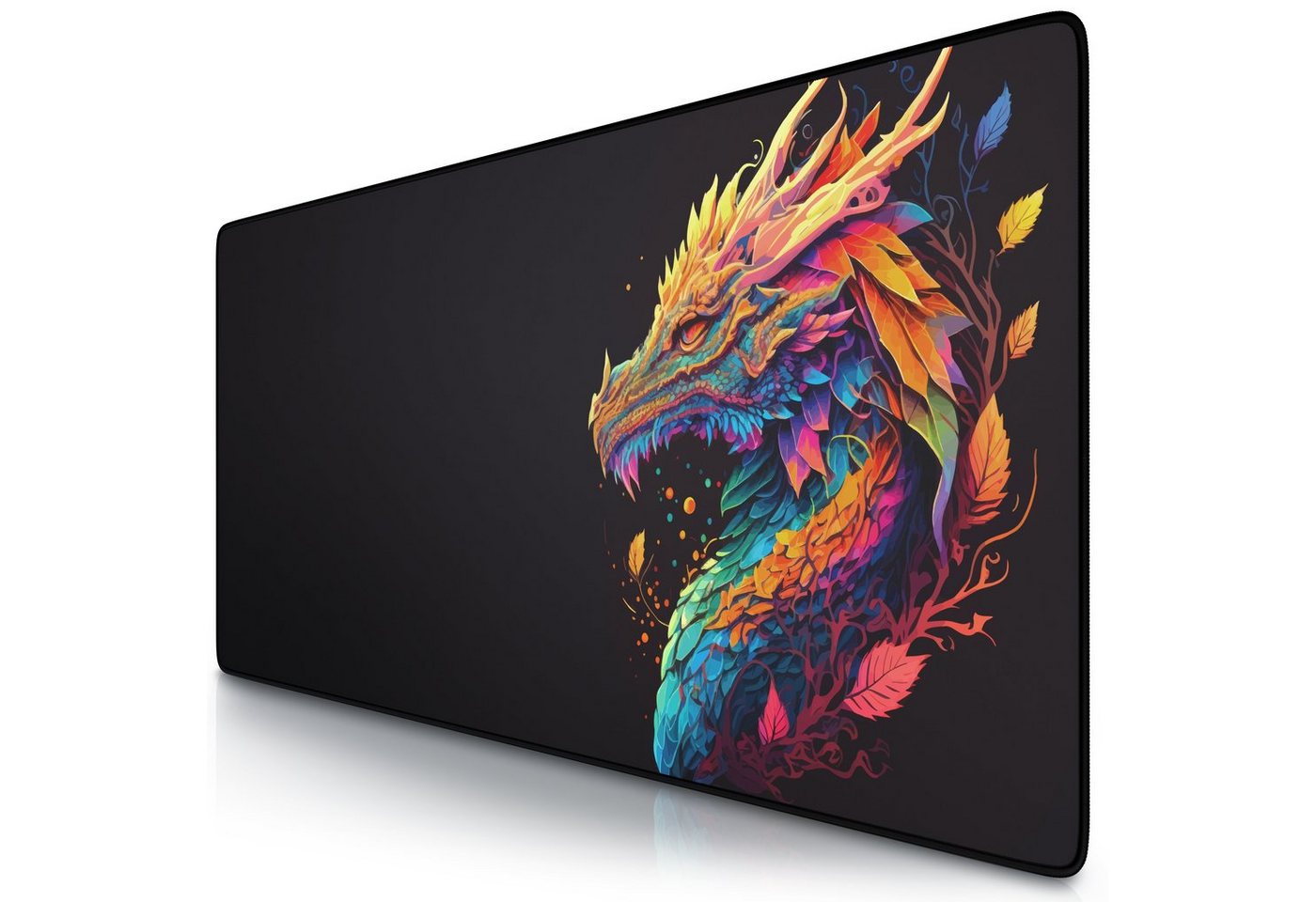 Titanwolf Gaming Mauspad, XXL, glattes Stoffgewebe, Speed Mousepad 900 x 400mm, Color Dragon von Titanwolf