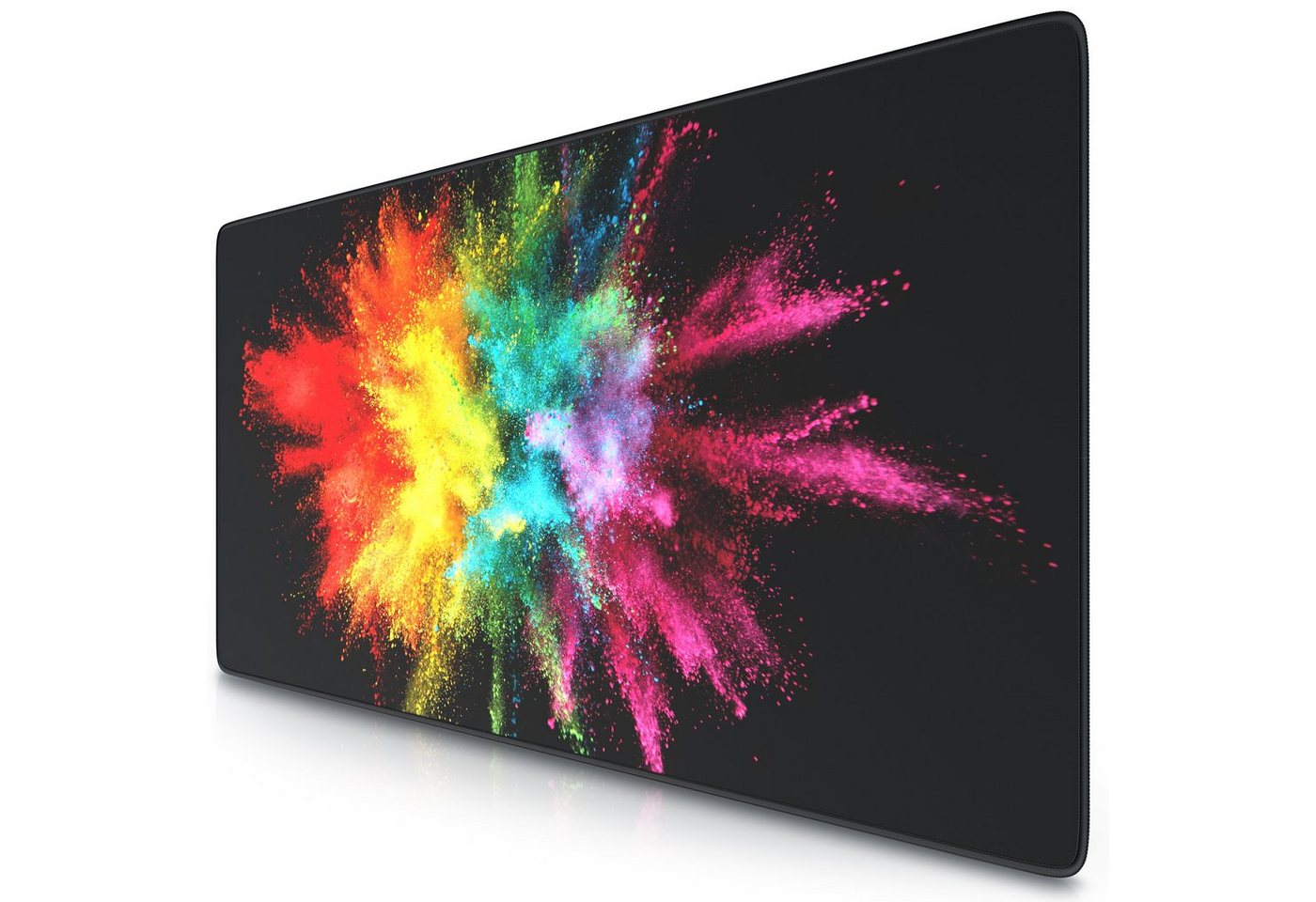 Titanwolf Gaming Mauspad, XXL, glattes Stoffgewebe, Speed Mousepad 900 x 400mm, Color Explosion von Titanwolf