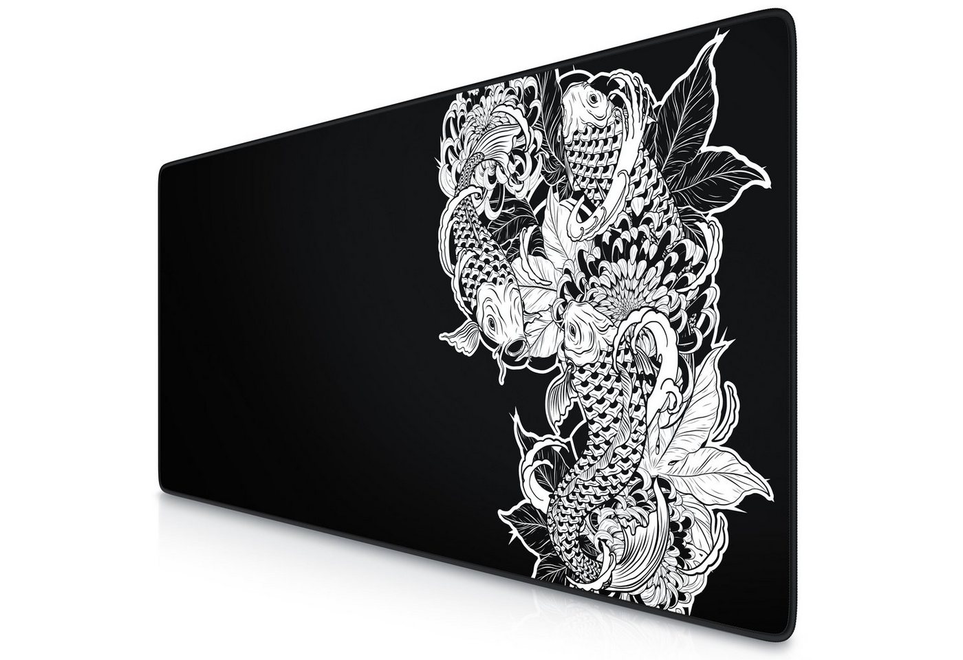 Titanwolf Gaming Mauspad, XXL, glattes Stoffgewebe, Speed Mousepad 900 x 400mm, Koi Tattoo 3 von Titanwolf