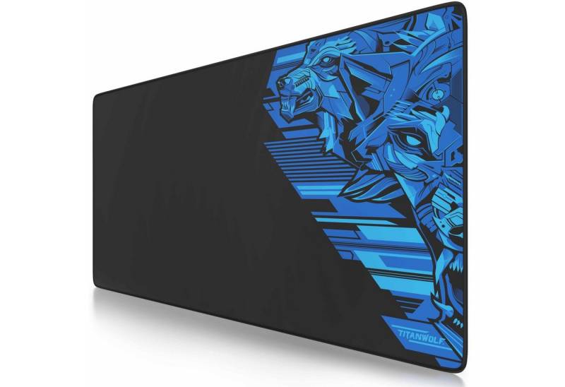 Titanwolf Gaming Mauspad, XXL, glattes Stoffgewebe, Speed Mousepad 900 x 400mm große Fläche von Titanwolf