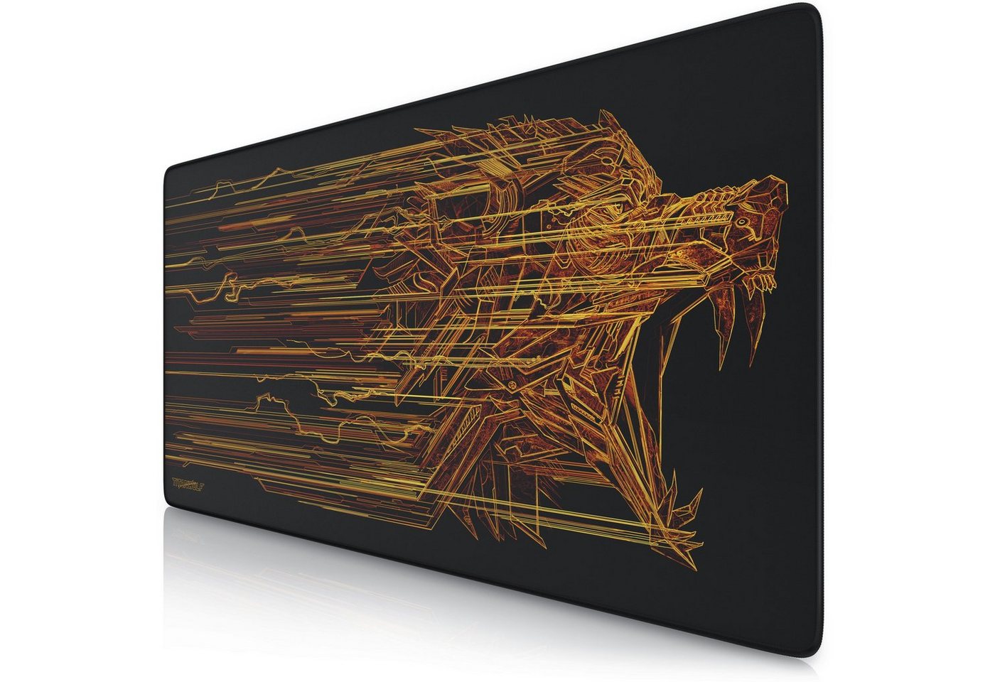 Titanwolf Gaming Mauspad XXL Speed Mousepad 900 x 400 x 3 mm, große Tischunterlage, rutschfest, abwaschbar, Geschwindigkeit & Präzision, Wolfmotiv orange Titanwolf Gaming Mauspad XXL Speed Mousepad 900 x 400 x 3 mm, große Tischunterlage, rutschfest, abwaschbar, Geschwindigkeit & Präzision, Wolfmotiv orange von Titanwolf
