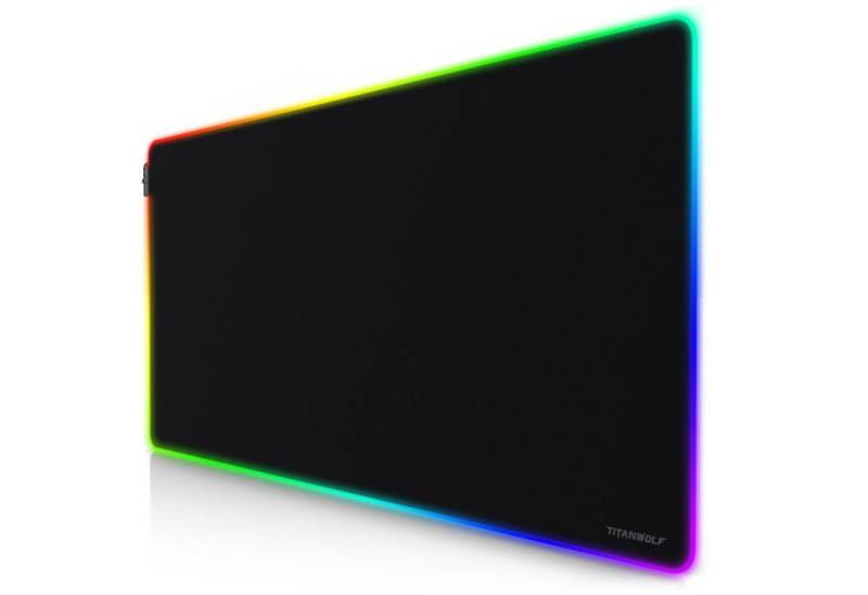 Titanwolf Gaming Mauspad, XXXL RGB 1200x600mm Mousepad, Präzision & Geschwindigkeit, abwaschbar von Titanwolf