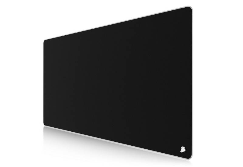 Titanwolf Gaming Mauspad XXXL Speed Mousepad 1200 x 600 x 3 mm, große Tischunterlage, rutschfest, abwaschbar, Geschwindigkeit & Präzision, Symbol weiß von Titanwolf