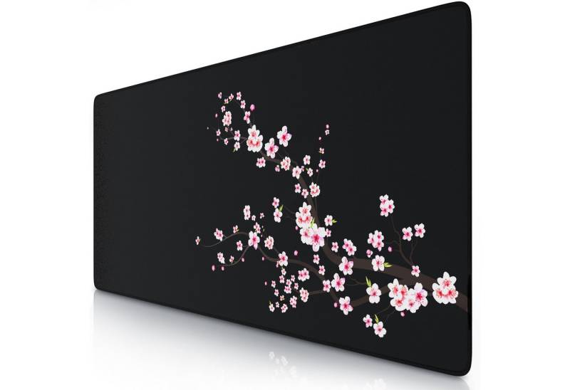 Titanwolf Gaming Mauspad XXL Speed Mousepad 900 x 400 x 3 mm, Schreibtischauflage, abwaschbar, rutschfeste Rückseite, Geschwindigkeit & Präzision, Sakura von Titanwolf
