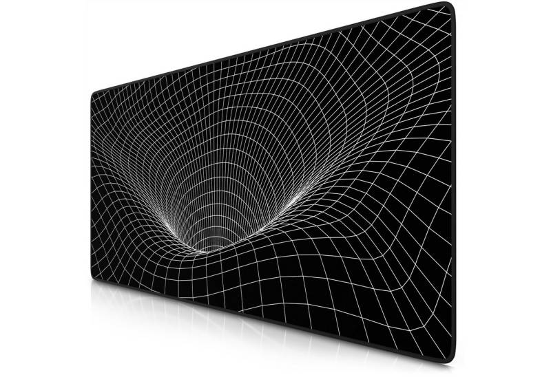 Titanwolf Gaming Mauspad XXL Speed Mousepad 900 x 400 x 3 mm, Schreibtischauflage, abwaschbar, rutschfeste Rückseite, Geschwindigkeit & Präzision, Wormhole von Titanwolf