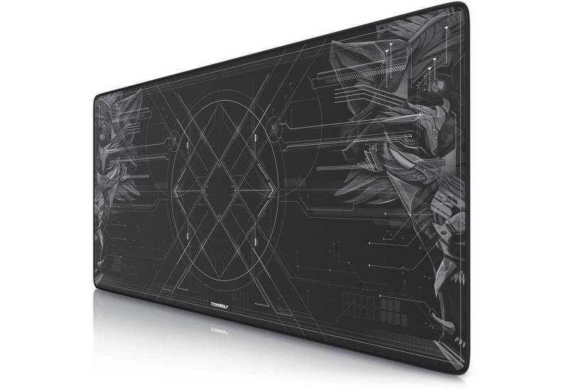 Titanwolf Gaming Mauspad XXL Speed Mousepad 900 x 400 x 3 mm, große Tischunterlage, Large Size, rutschfest, abwaschbar, für Geschwindigkeit & Präzision, HUD Motiv von Titanwolf