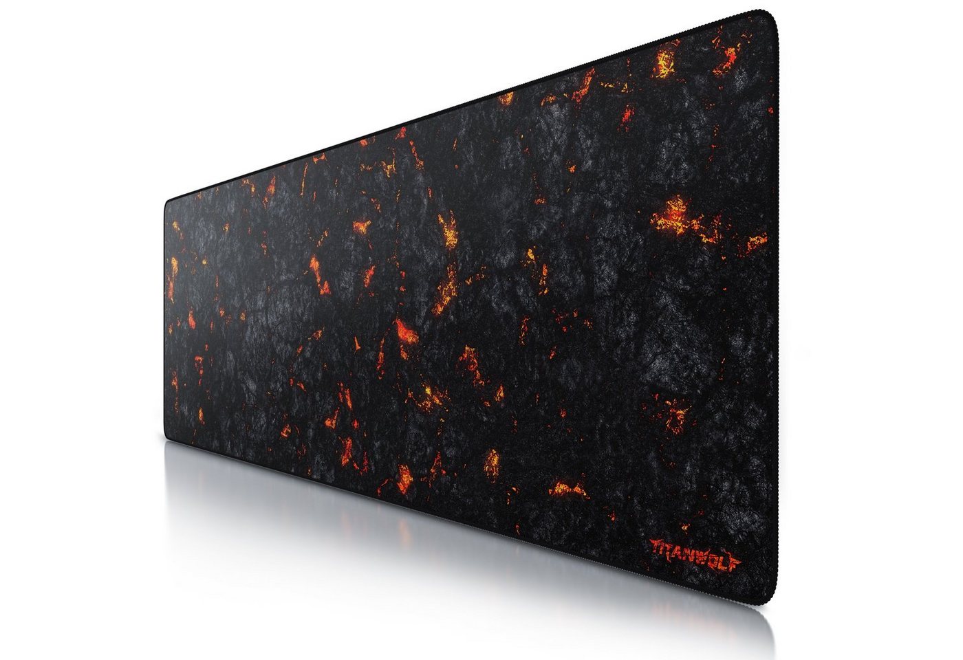 Titanwolf Gaming Mauspad XXXL Speed Mousepad 1200 x 400 x 3 mm, große Schreibtischauflage, abwaschbar, rutschfeste Rückseite, Geschwindigkeit & Präzision, Lava Titanwolf Gaming Mauspad XXXL Speed Mousepad 1200 x 400 x 3 mm, große Schreibtischauflage, abwaschbar, rutschfeste Rückseite, Geschwindigkeit & Präzision, Lava von Titanwolf