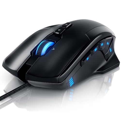 Titanwolf - Gaming Optical Mouse mit 12 programmierbare Tasten - Maus mit 10800 DPI Abtastrate - High Precision Polling-Rate bis 1000Hz - MMO Gaming Specialist Modell Titanwolf - Gaming Optical Mouse mit 12 programmierbare Tasten - Maus mit 10800 DPI Abtastrate - High Precision Polling-Rate bis 1000Hz - MMO Gaming Specialist Modell von Titanwolf