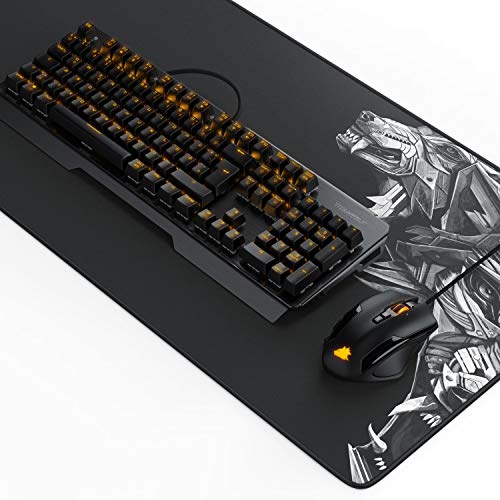 Titanwolf Gaming Set - mechanische Tastatur ALUMAR MMO 10800dpi Gaming Maus Specialist XXL Mauspad - Mechanical Keyboard - Anti-Ghosting - LED Backlight - 19 Lichtmodi - Makro-Modus von Titanwolf