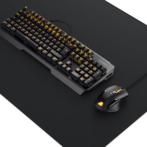 Titanwolf Gaming Set- mechanische Tastatur + Gaming Maus 10800dpi + 1200x600 XXXL Mauspad Übergröße - Mechanical Keyboard - Anti-Ghosting - LED Backlight - 19 Lichtmodi - Makro-Modus von Titanwolf