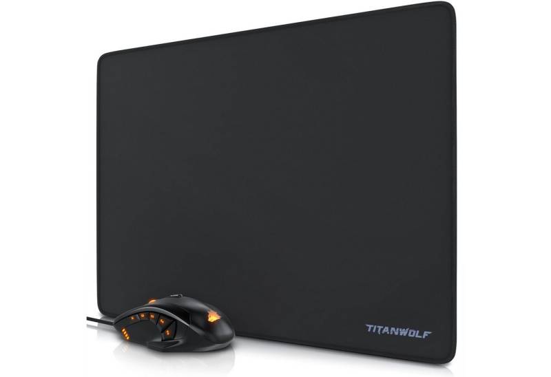 Titanwolf Maus- und Mauspad-Set, (Set, 2 St), Gaming Mouse & Mousepad 440 x 350 mm Bundle SPECIALIST"" von Titanwolf