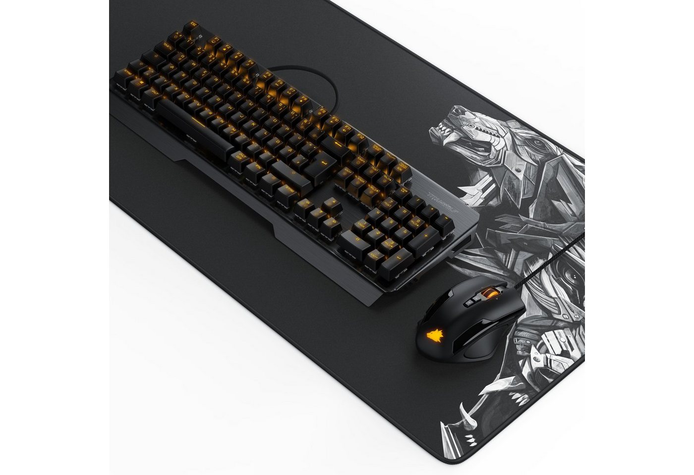 Titanwolf Tastatur-, Maus- und Mauspad-Set, (Spar-Set, 3 St), Mechanisches Keyboard, Mouse & Mousepad Gaming Bundle von Titanwolf