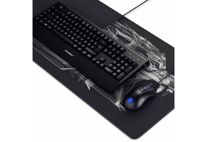 Titanwolf Tastatur-, Maus- und Mauspad-Set, Gaming Bundle - Mechanisches Keyboard, Mouse & Mousepad von Titanwolf