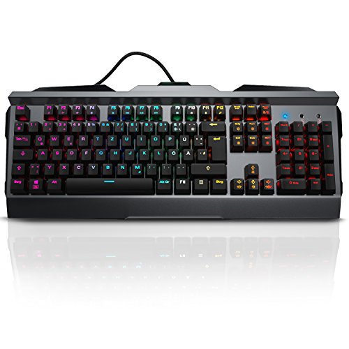 Titanwolf - mechanische Tastatur Invader - Mechanical Keyboard Gaming - Anti-Ghosting - QWERTZ-Layout - RGB Hintergrundbeleuchtung 19 Lichtmodi von Titanwolf