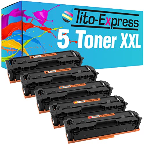 Tito-Express ProSerie 5 Toner kompatibel mit HP CF530A-33A 205A | Geeignet für HP Color Laserjet Pro M 154 NW MFP M 180 FNDW MFP M 180 N MFP M 181 FW von Tito-Express ProSerie