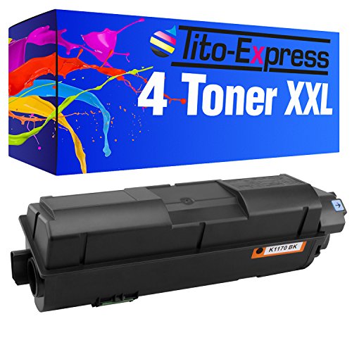 PlatinumSerie 4X Toner XXL für Kyocera TK-1170 EcoSys M2040DN M2540DN M2540DNE M2540DNW M2640IDW von Tito-Express