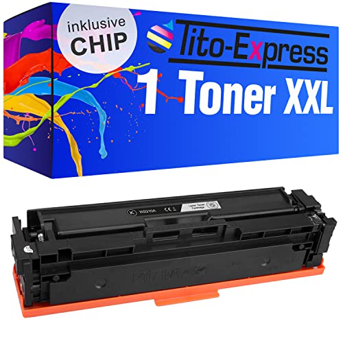 Tito-Express 1 Toner MIT CHIP kompatibel mit HP W2210A 207A Black | Für HP Color Laserjet Pro M255 DW M255 NW MFP M282 NW MFP M283 CDW MFP M283 FDN MFP M283 FDW von Tito-Express