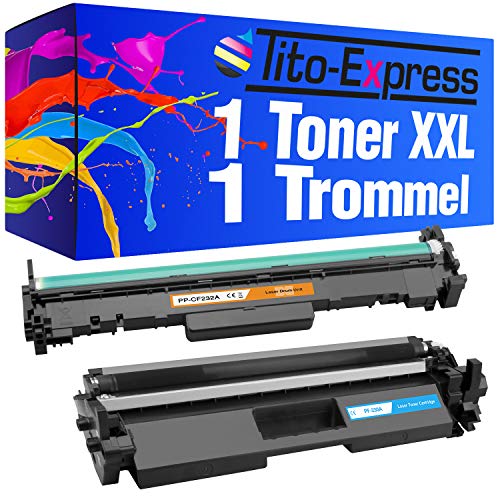 Tito-Express 1 Toner XXL & 1 Trommel für HP CF230A & CF232A | Geeignet für HP Laserjet Pro M203 M203DN M203DW MFP M227FDN M227FDW M227SDN | Toner 1.600 Seiten von Tito-Express