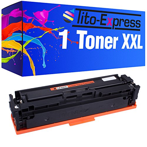 Tito-Express 1x Toner-Patrone XXL Black passend zu HP CF400X 201X M-250 M-252N M-252DW M-270 M-274N M-274DN MFP-M277N MFP-M277DW von Tito-Express