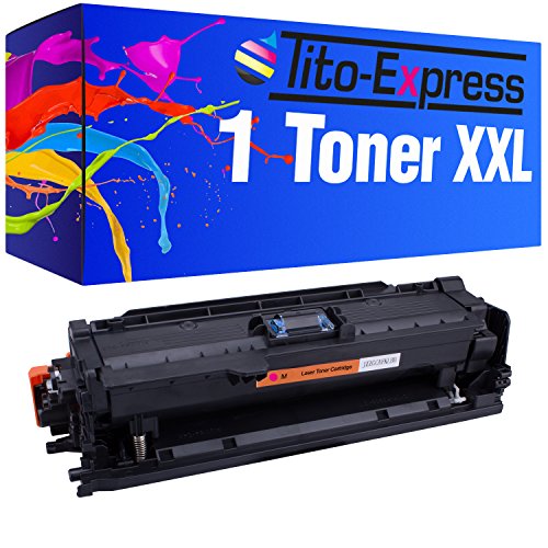 Tito-Express 1x Toner-Patrone XXL Magenta für HP Laserjet CM3530 FS MFP C3530 MFP CE253A von Tito-Express
