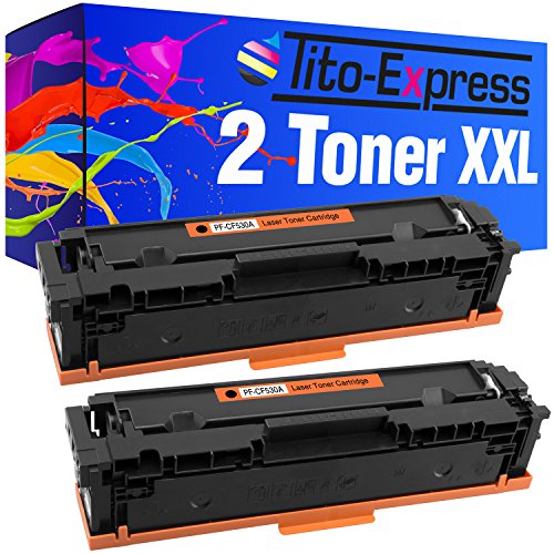 Tito-Express 2 Toner-Kartuschen Black für HP 205A Color Laserjet Pro MFP M180 FNDW MFP M180 N von Tito-Express