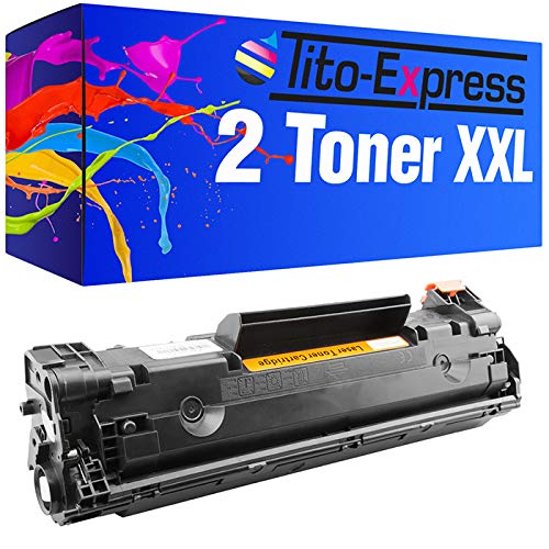 Tito-Express 2X Toner-Patrone XXL Schwarz für HP CB435A P1005 P1006 P1007 P1008 von Tito-Express