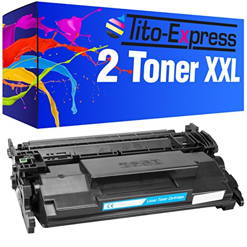 Tito-Express 2X Toner XXL kompatibel mit HP CF287A Laserjet Enterprise M506 N M506 X M506 DN M506 XH MFP M527 C MFP M527 F MFP M527 X MFP M527 Z von Tito-Express