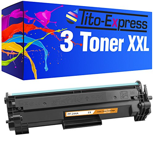 Tito-Express 3X Toner XXL kompatibel mit HP CF244A 44A Black Laserjet Pro M15a M15w M16 M17a M17w MFP M28a M28w M29 M30w M 15 A M 15 W M 16 M 17 A M 17 W MFP M 28 A M 28 W M 29 M 30 W von Tito-Express