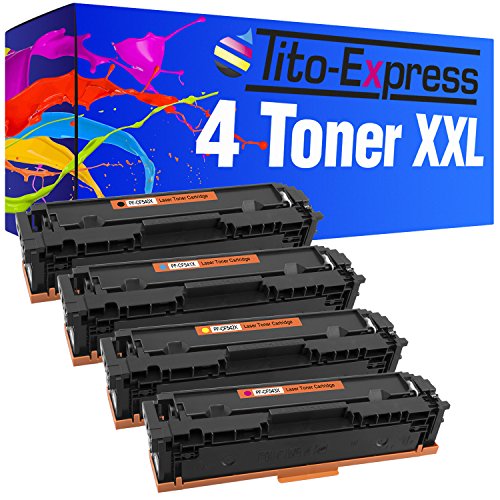Tito-Express 4 Toner-Kartuschen für HP 203X Color Laserjet Pro MFP M280 NW M281 FW FDN FDW M254 NW DW DNW M 280NW 281FW 281FDN 281FDW 254NW 254DW 254DNW von Tito-Express