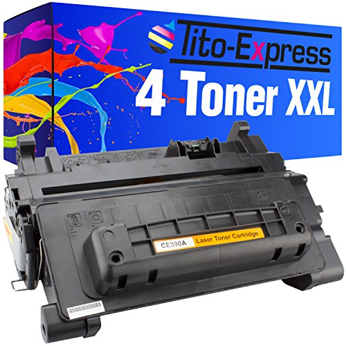 Tito-Express 4 Toner-Patronen XXL Black für HP CF390A Laserjet Enterprise 600 M 601 600 M 602 600 M 603 von Tito-Express