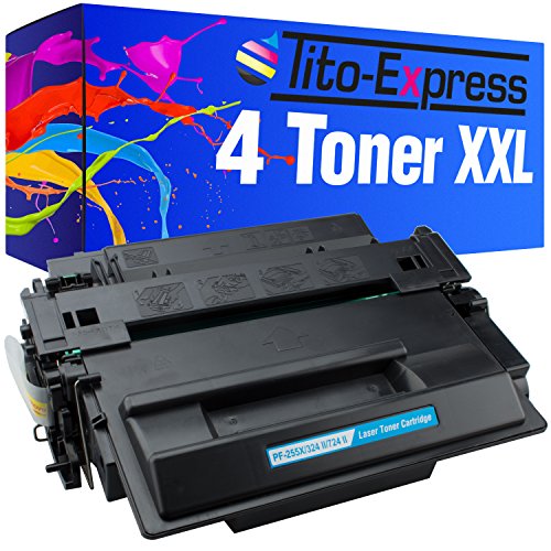 Tito-Express 4X Toner-Patrone XXL Schwarz kompatibel mit HP Laserjet P3015 Enterprise 500 MFP M525DN CE255X 55X von Tito-Express