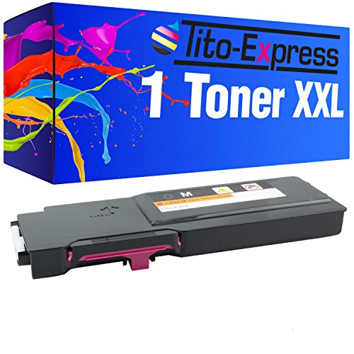 Tito-Express PlatinumSerie 1 Toner XXL kompatibel mit Dell C2660 C2660DN C2665DNF | 593-BBBS | Magenta 4.000 Seiten von Tito-Express