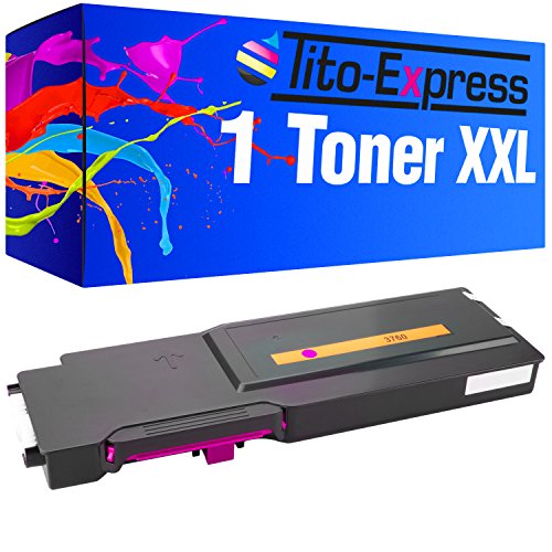 Tito-Express PlatinumSerie 1 Toner XXL kompatibel mit Dell C3760 | geeignet für Dell C-3760N C-3760DN C-3765DNF | Magenta 9.000 Seiten von Tito-Express