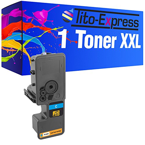 Tito-Express PlatinumSerie 1 Toner XXL kompatibel mit Kyocera TK-5230 ECOSYS M5521CDW M5521CDN P5021CDN P5021CDW | Cyan 2.200 Seiten von Tito-Express