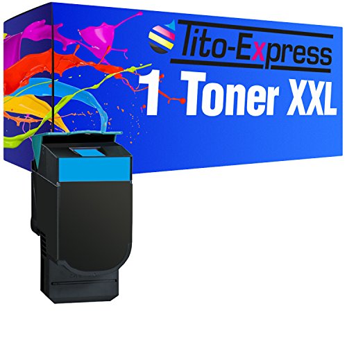 Tito-Express PlatinumSerie 1 Toner XXL kompatibel mit Lexmark CS-310 CS310DN CS310N CS410DN CS410DTN CS410N CS510DE CS510DTE | Cyan 3.000 Seiten von Tito-Express