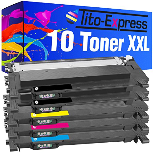 Tito-Express PlatinumSerie 10 Toner XXL kompatibel mit Samsung CLT-P404C 404S | C430W C480W C480FN C480FW C482W SL-C430 SL-C430W SL-C480W SL-C480 SL-C480FW SL-C480FN SL-C483 SL-C483FW SL-C483W von Tito-Express