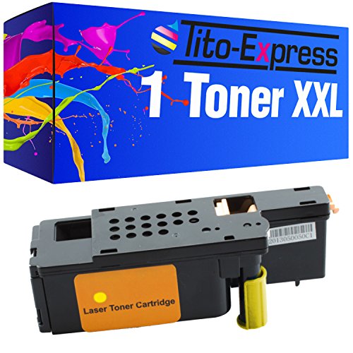 Tito-Express PlatinumSerie 1x Toner-Kartusche XXL für Dell 1250 Yellow 1250C 1350 CNW 1355 C1760 NW C1765 von Tito-Express