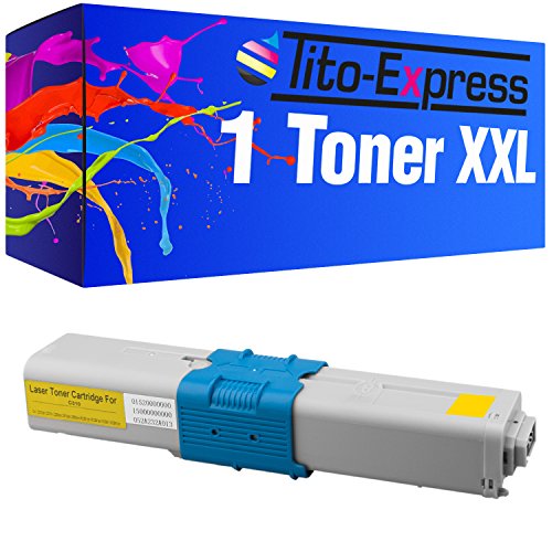 Tito-Express PlatinumSerie 1x Toner XXL kompatibel mit Oki C301 Gelb C 301 DN C 321 DN MC 332 DN MC 340 Series MC 342 DN MC 342 DNW von Tito-Express