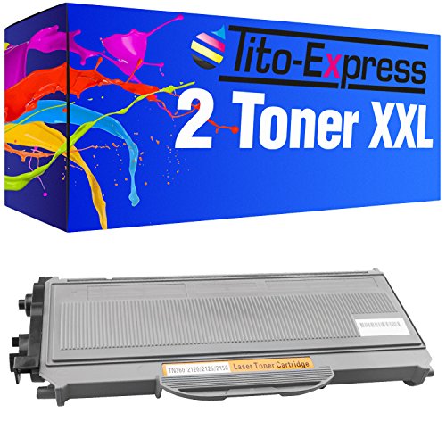 Tito-Express PlatinumSerie 2 Laser-Toner XXL Schwarz kompatibel mit Brother TN-2120 DCP-7030 DCP-7040 DCP-7045 N von Tito-Express