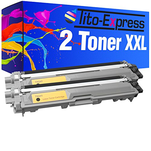 Tito-Express PlatinumSerie 2 Laser-Toner XXL kompatibel mit Brother TN-241BK TN-245BK | geeignet für MFC-9130 MFC-9140 MFC-9330 MFC-9340 HL-3140 HL-3150 HL-3170 DCP-9015 DCP-9020 | Black von Tito-Express