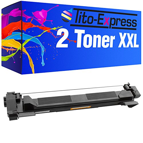 Tito-Express PlatinumSerie 2 Toner XXL kompatibel mit Brother TN-1050 3.000 Seiten Schwarz 50% mehr Inhalt! von Tito-Express