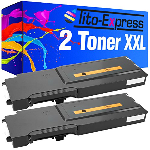 Tito-Express PlatinumSerie 2 Toner XXL kompatibel mit Dell C3760 | geeignet für Dell C-3760N C-3760DN C-3765DNF | Black je 11.000 Seiten von Tito-Express