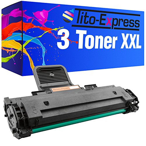 Tito-Express PlatinumSerie 3 Toner XXL Schwarz kompatibel mit Samsung MLT-D1082S ML-1640 von Tito-Express