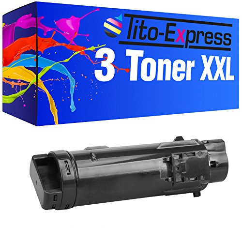 Tito-Express PlatinumSerie 3 Toner XXL kompatibel mit Dell S2825 H625CDW H825 H825CDW S2825CDN | Black je 3.000 Seiten von Tito-Express