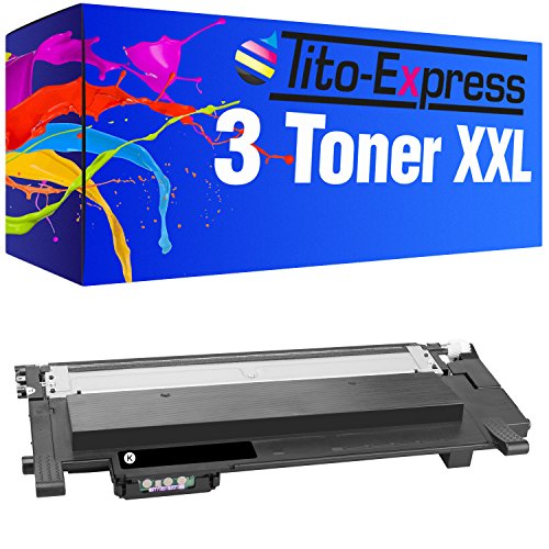 Tito-Express PlatinumSerie 3X Toner-Patrone XXL als Ersatz für Samsung CLT404S Black | C430W C480W C480FN C480FW C482W SLC430 SLC430W SLC480W SLC480 SLC480FW SLC480FN SLC483 SLC483FW SLC483W von Tito-Express