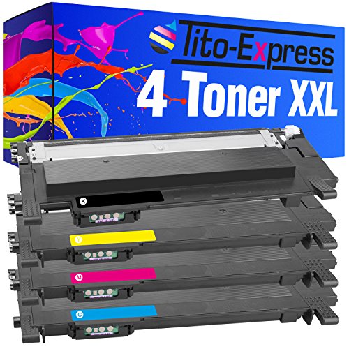 Tito-Express PlatinumSerie 4 Laser-Toner XXL passend zu Samsung CLT-404S CLT-404 Xpress C430 C480 C 482 SL-C430 SL-C480 W FN FW | Black 1.500, Color 1.000 Seiten Druckleistung! von Tito-Express