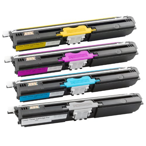 Tito-Express PlatinumSerie 4 Toner-Kartuschen XXL für Epson C1600 Black Cyan Magenta Yellow Epson Aculaser C1600 CX16 CX16DNF CX16DTNF CX16NF von Tito-Express