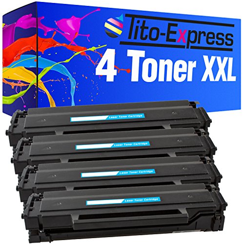 Tito-Express PlatinumSerie 4 Toner-Patronen XXL kompatibel mit Samsung MLT-D101S Schwarz ML-2164 W ML-2165 W ML-2165 ML-2168 von Tito-Express