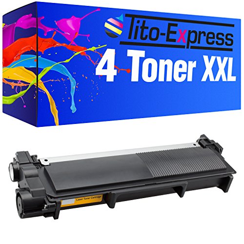 Tito-Express PlatinumSerie 4 Toner XXL kompatibel mit Brother TN-2320 | Geeignet für DCP-L2500D L2520DW L2540DN L2560CDN L2560CDW L2560DN L2560DW L2700DW | je 3.000 Seiten von Tito-Express